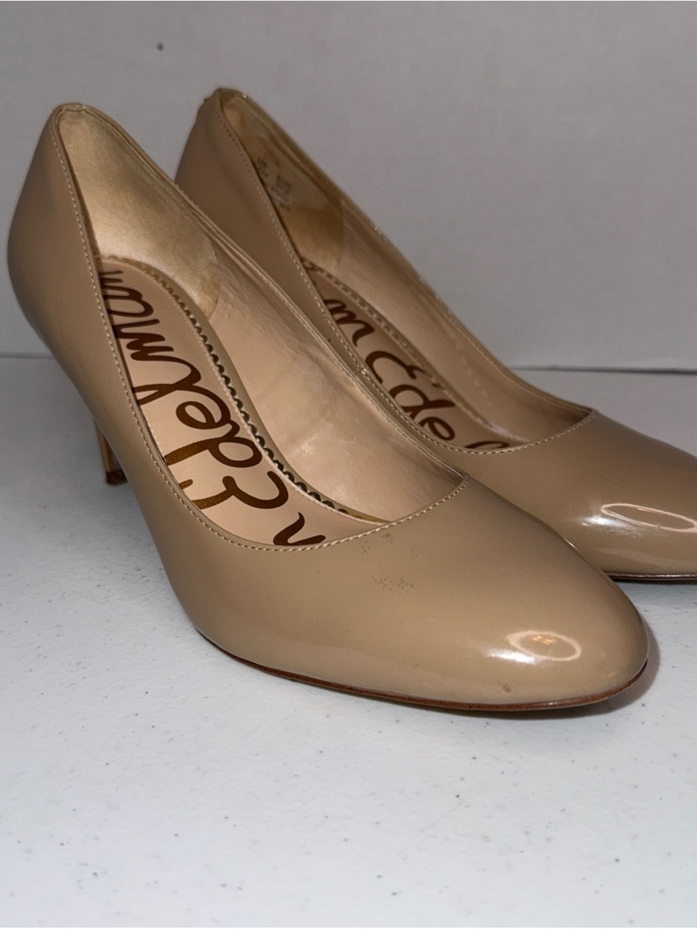 Sam Edelman Women's Nude Patent Pumps 7.5 M - Picture 3 of 15